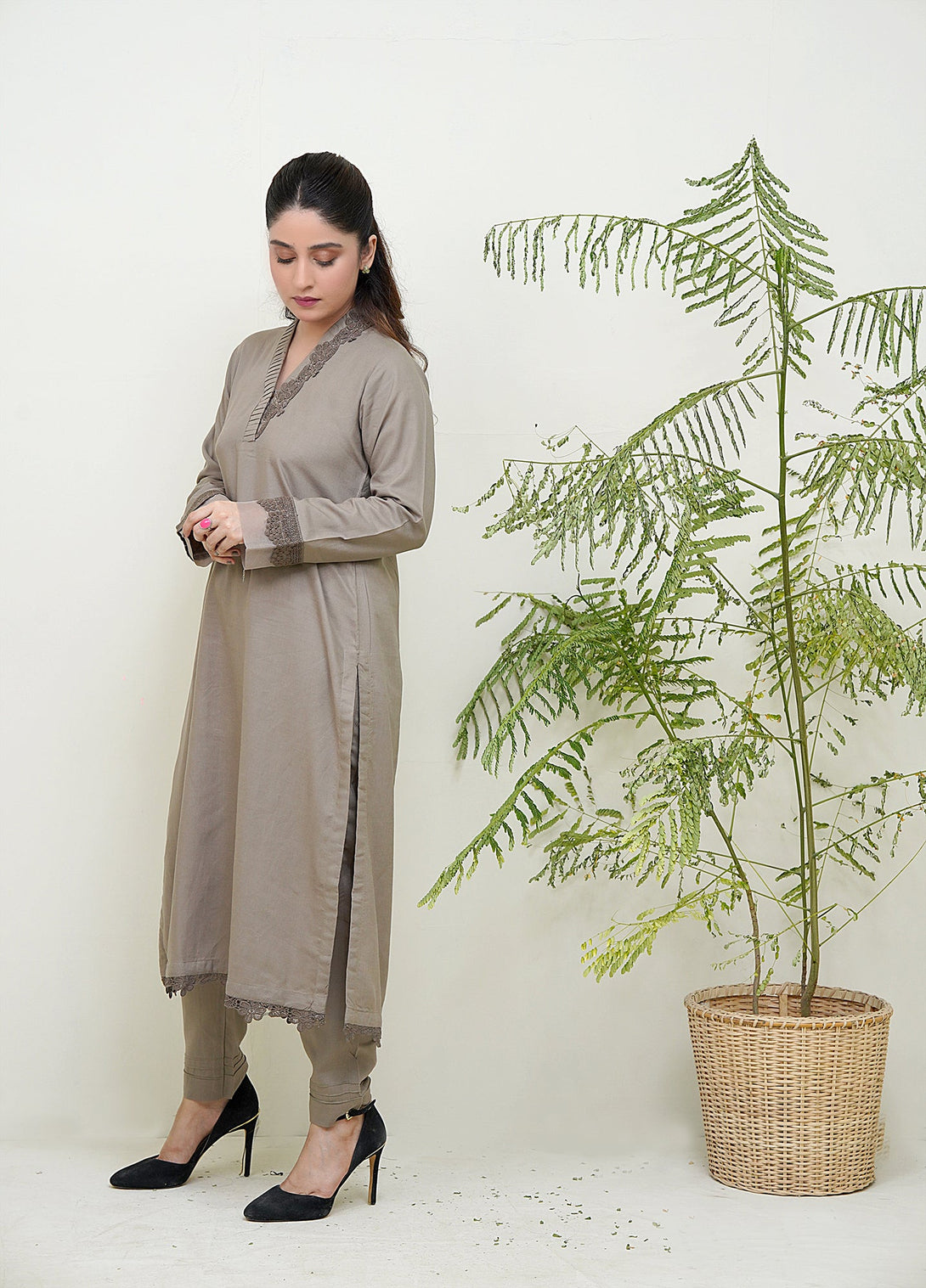 2-piece stitched Beige Sheep