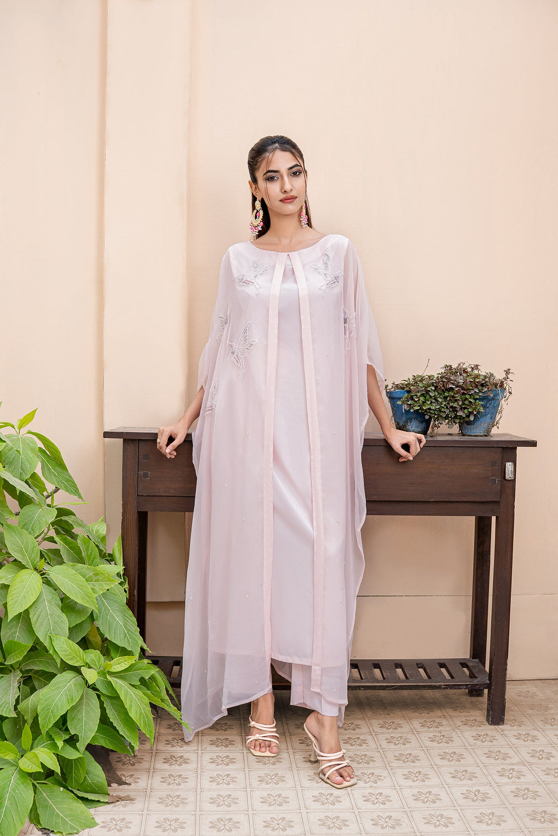 Classic Power Pink Embroidered stitched 2-piece Sheep