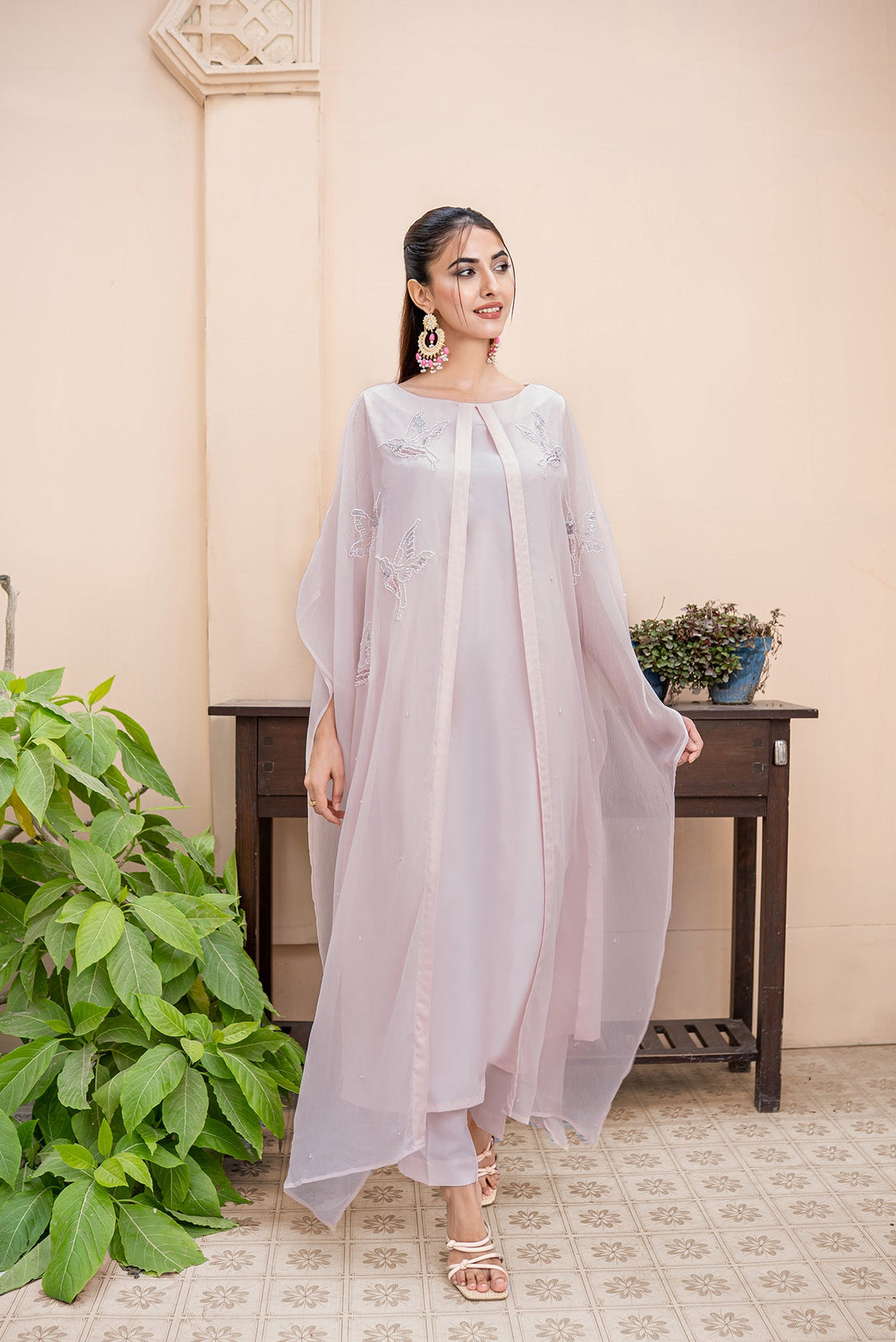 Classic Power Pink Embroidered stitched 2-piece Sheep