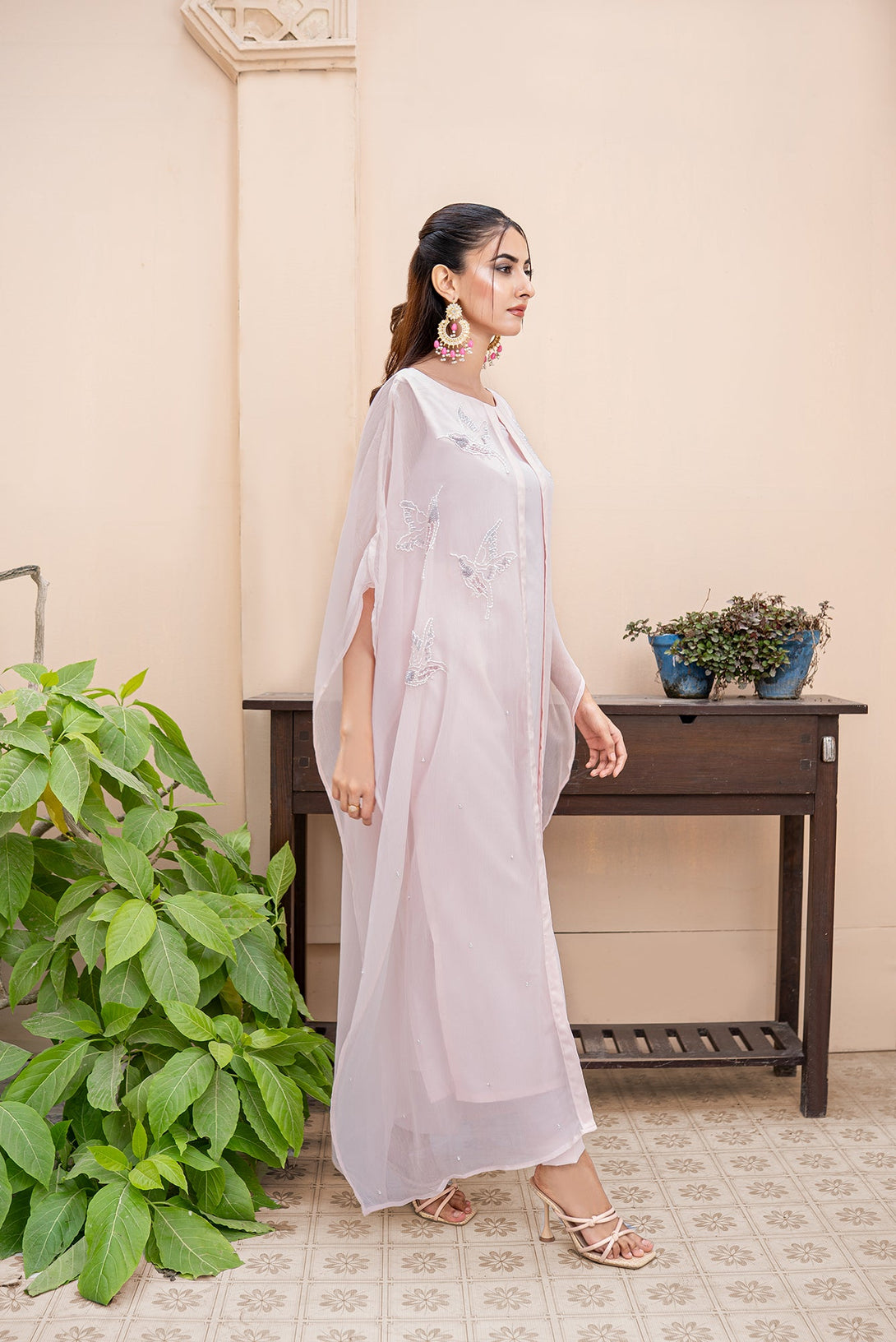 Classic Power Pink Embroidered stitched 2-piece Sheep