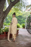 Sand Embroidered Shirt with pants & dupatta