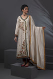Lia Embroidered Shirt With Pants & Dupatta